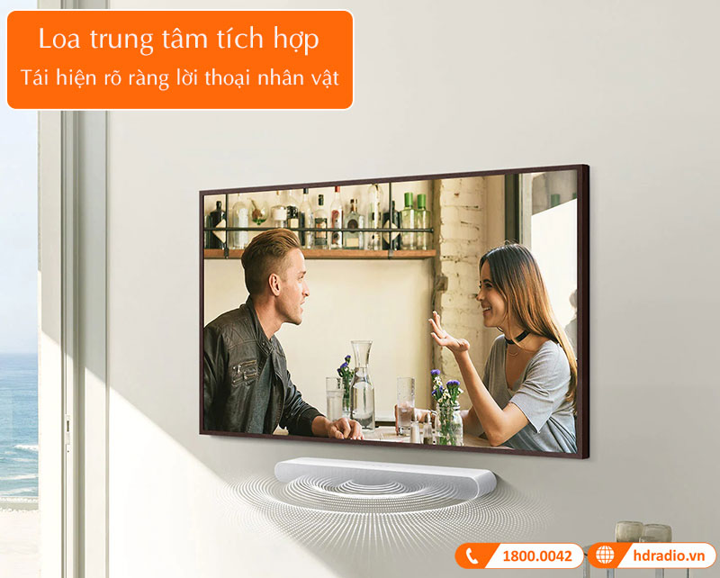 Samsung HWS61B voi loa trung tam tich hop