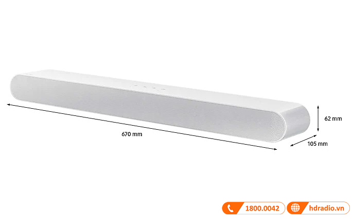 Kich thuoc Loa soundbar Samsung HWS61B