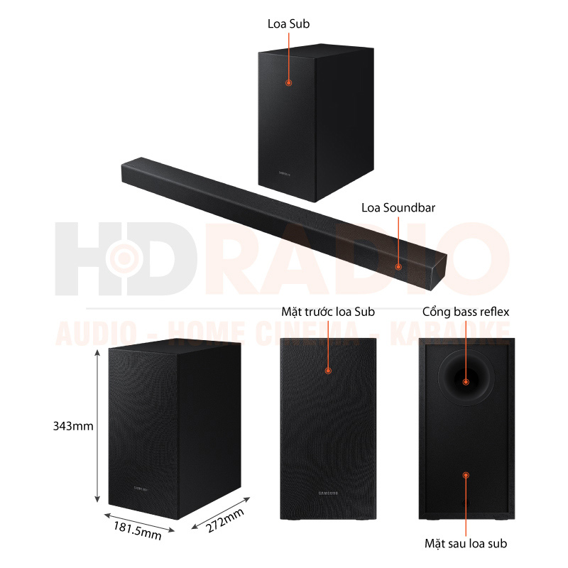 Chú thích Loa soundbar Samsung HW-T420