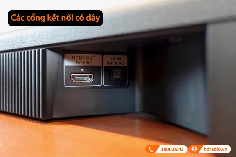 các cổng kết nối có dây