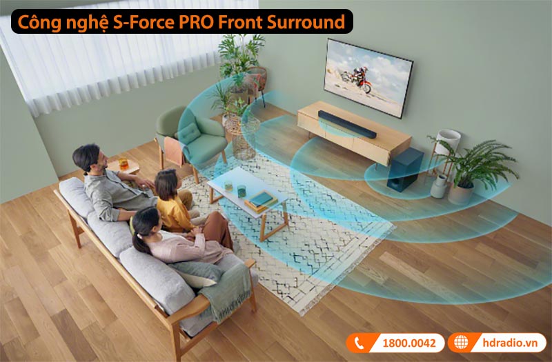công nghệ S-Force PRO Front Surround