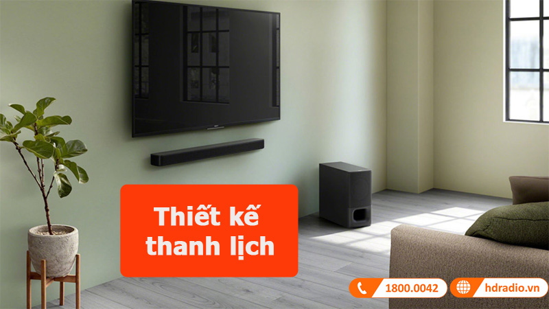loa soudbar sony ht-s350 thiết kế 