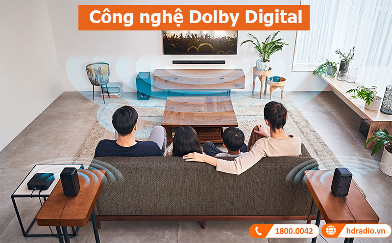 Loa soundbar Sony HT-S40R công nghệ Dolby Digital