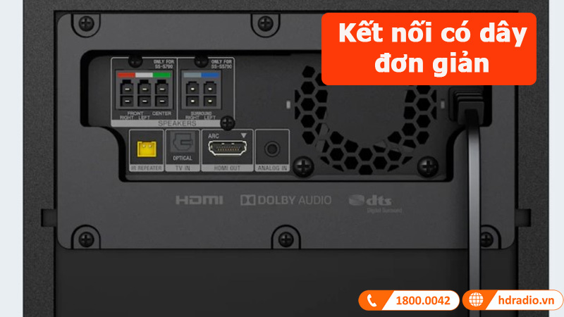 loa soundbar sony ht-s500rf kết nối có dây