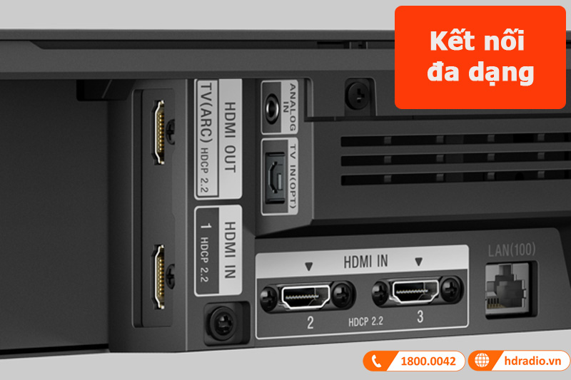 loa soundbar Sony HT-ST5000 kết nối đa dạng 