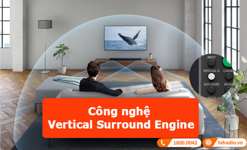 Loa soundbar Sony HT-X8500 công nghệ âm thanh