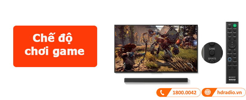 Loa soundbar Sony HT-X8500 chế độ chơi game