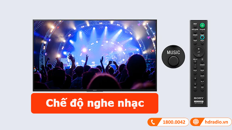 Loa soundbar Sony HT-X8500 chế độ nghe nhạc