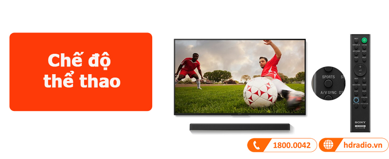 Loa soundbar Sony HT-X8500 chế độ thể thao