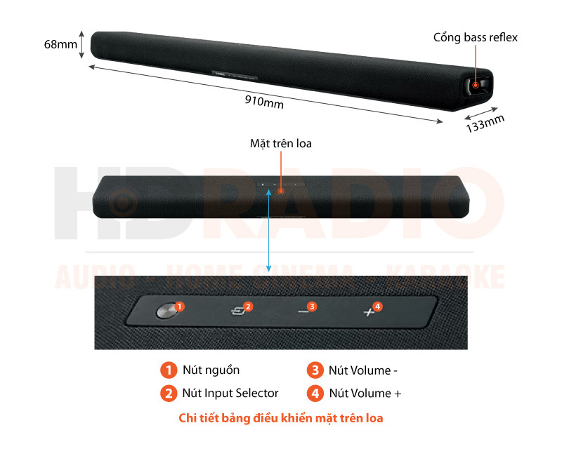 Loa soundbar Yamaha ATS-B300