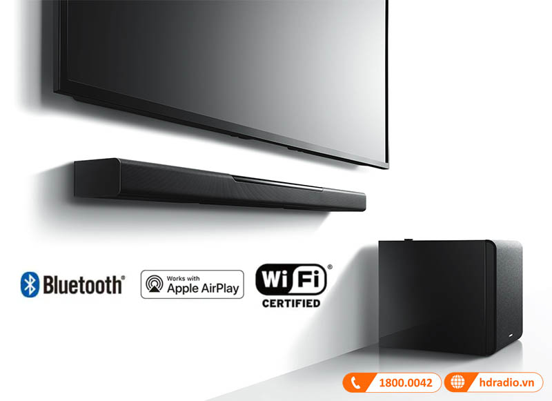 kết nối không dây thông minh bằng bluetooth hoặc wifi