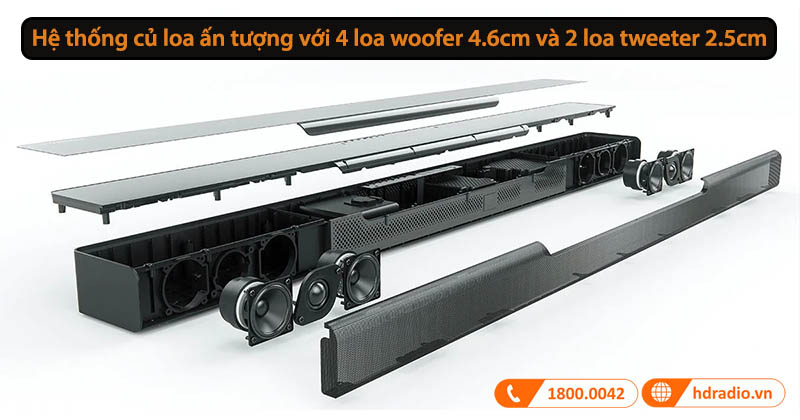 hệ thống 6 củ loa con