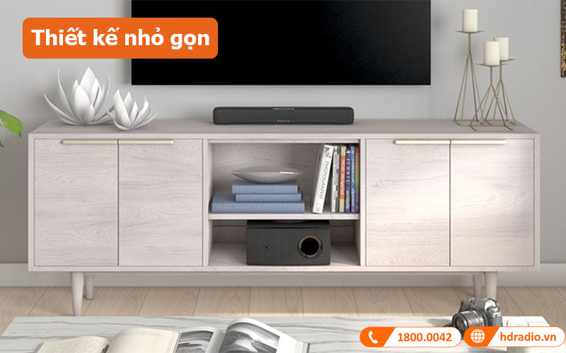 Loa soundbar Yamaha SR-C30A thiết kế nhỏ gọn 