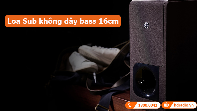 Loa soundbar Yamaha YAS-209 loa sub không dây bass 16cm