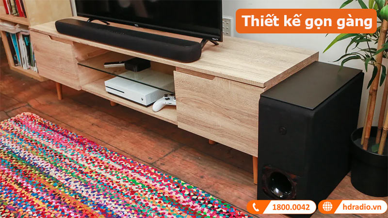 Loa soundbar Yamaha YAS-209 thiết kế gọn gàng 