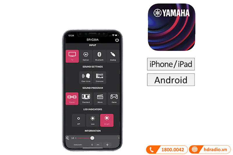 ung dung Sound Bar Remote