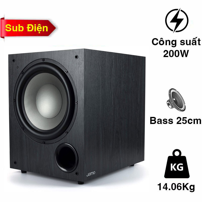 Loa Sub Jamo C910, Sub điện, Bass 25cm, Công suất 200W