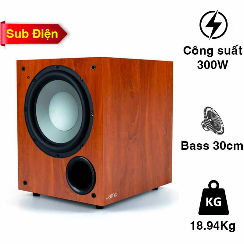 Loa Sub Jamo C912, Sub điện, Bass 30cm, công suất 300W