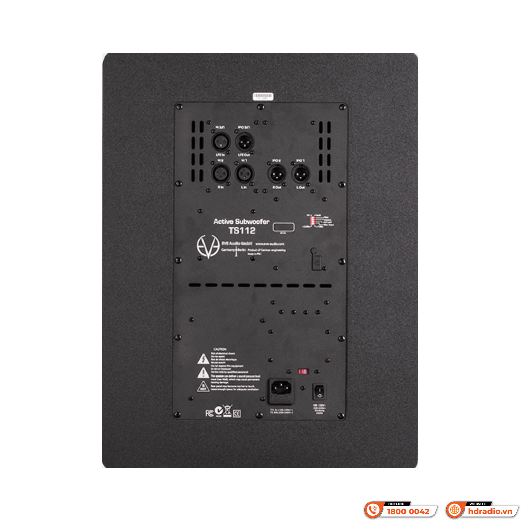 Loa Sub Eve Audio TS112, Bass 30cm, Công suất 400W, RCA, XLR-4