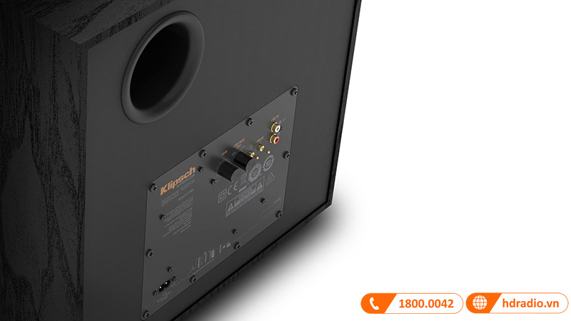 cac coc ket noi và tuy chinh am luong cua loa sub klipsch r-101sw