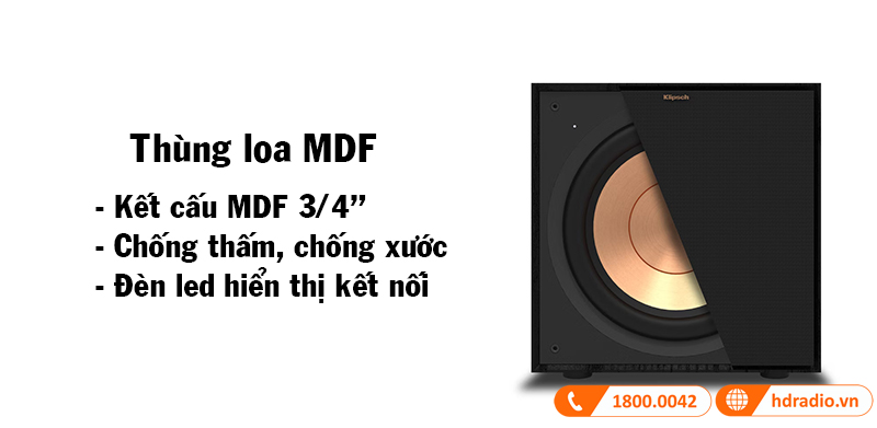 thung loa mdf cua loa klipsch r-101sw