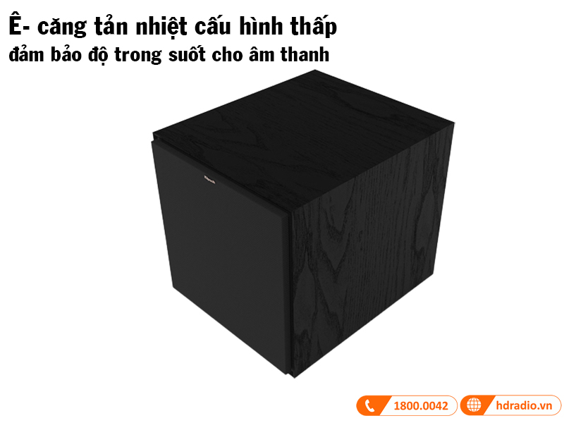 e-cang tan nhiet cau hinh thap cua loa klipsch r-121sw