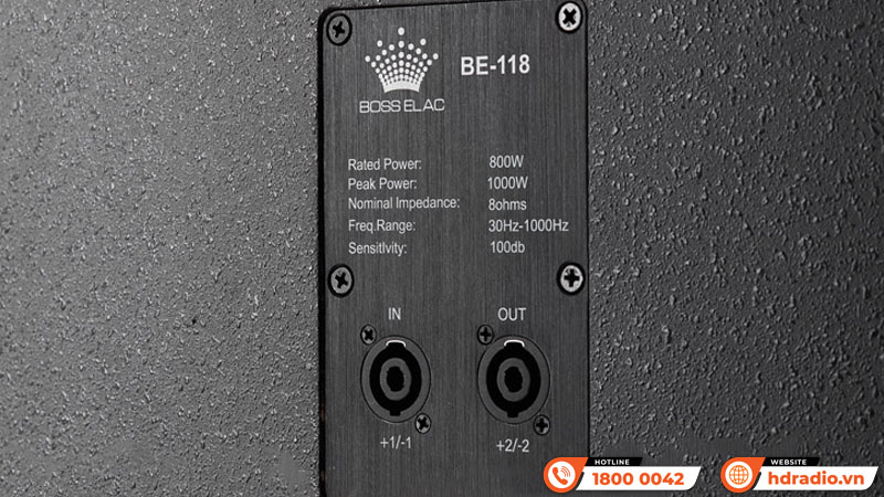Kết nối Loa sub BossElac BE 118