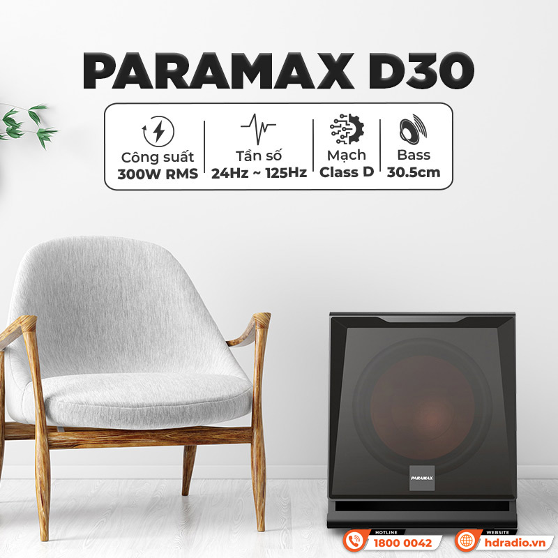 Tính năng Loa sub Paramax D30