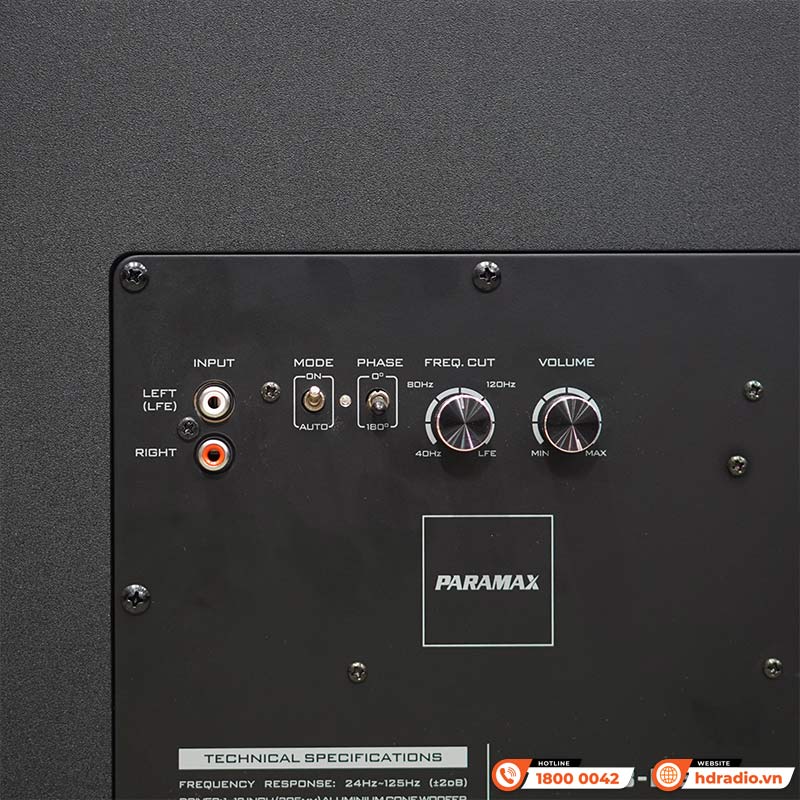 Loa Sub Paramax D30, Bass 30cm, 600W (Peak)-8