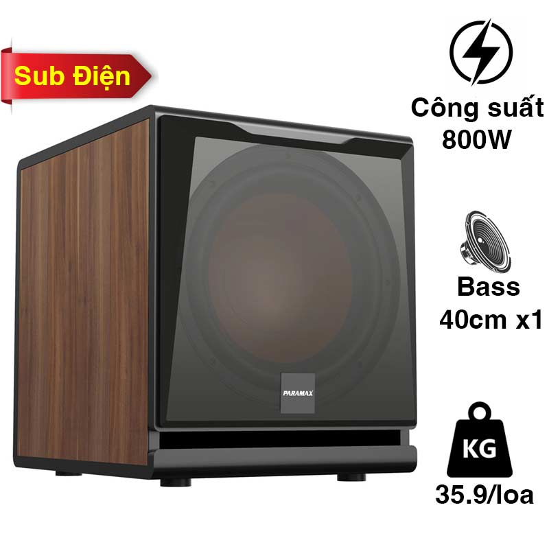 Loa Sub Paramax D40, Bass 40cm, 800W (Peak)