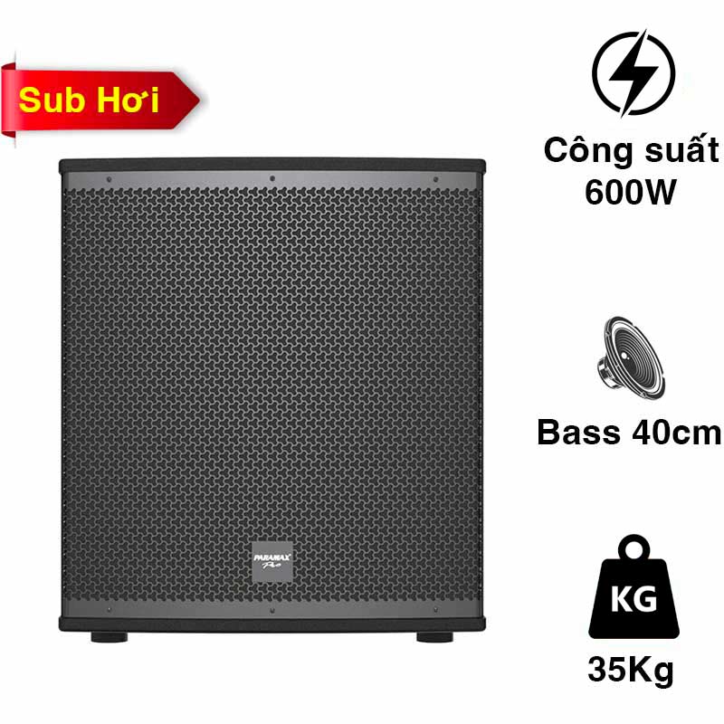 Loa Sub Paramax S40, Sub hơi, 600W, Bass 40cm