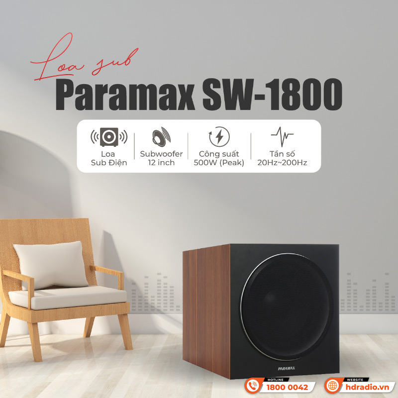  Loa sub Paramax SW-1800