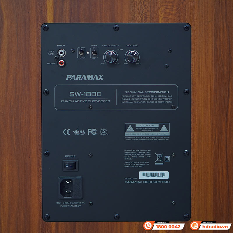 Loa sub Paramax SW1800-7