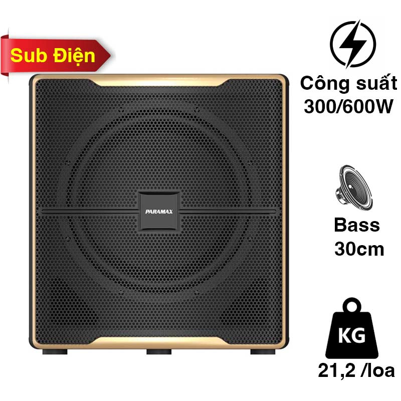 Loa sub Paramax Z-Sub, Bass 30.5cm, RMS 300W