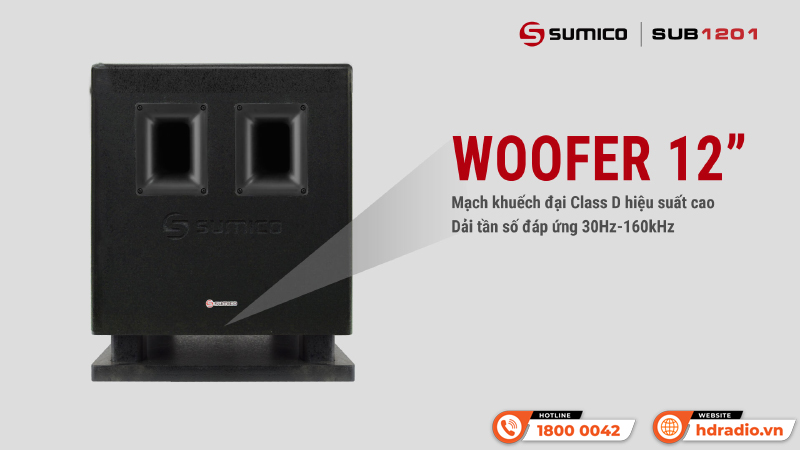 Loa sub Sumico SUB1201