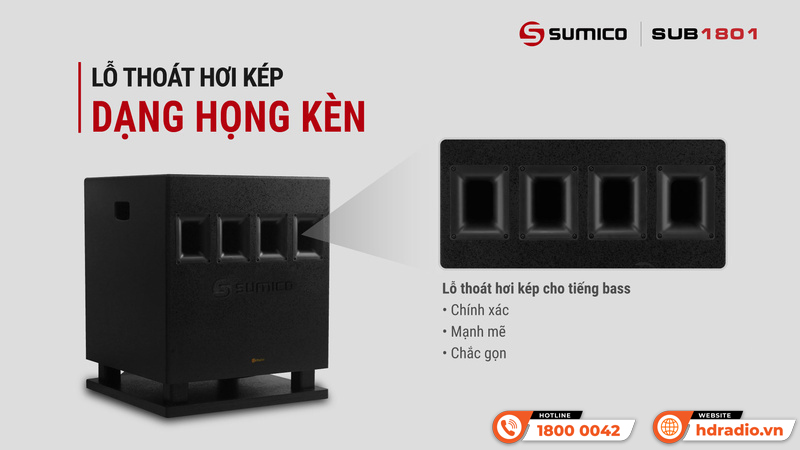 Loa sub Sumico SUB1801