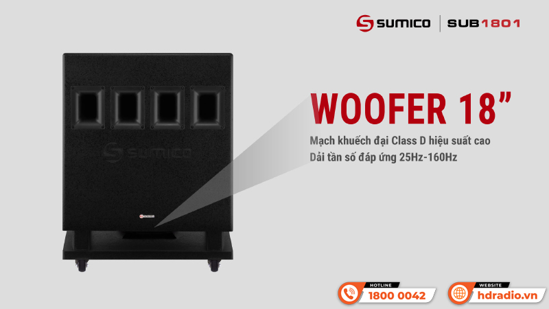 Loa sub Sumico SUB1801