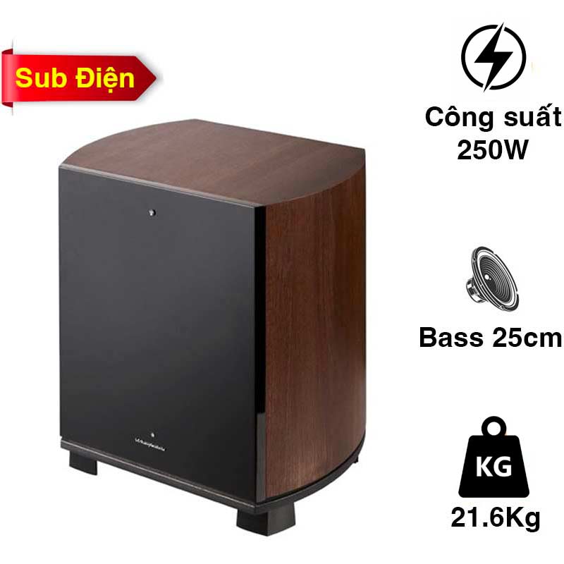 Loa Wharfedale Diamond 10.GX, Sub điện, Công suất 250W, Bass 25cm