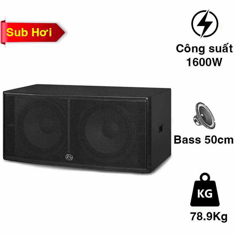 Loa Sub Hội Trường Wharfedale Delta 218B, Sub hơi, Công suất 1600W, Bass 45cm x 2