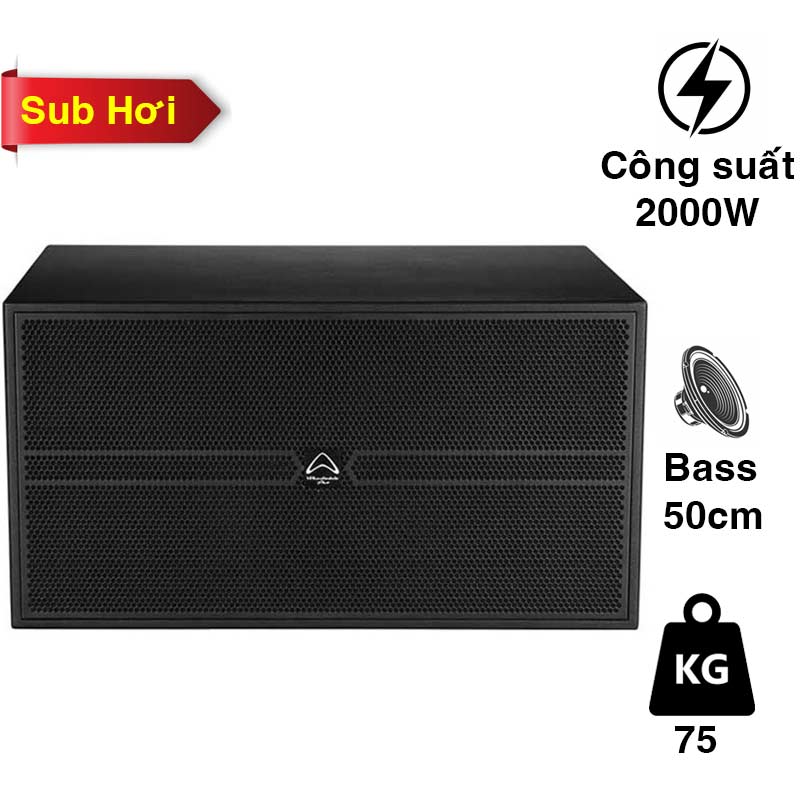 Loa Sub Wharfedale ANGLO E218B, Sub hơi, 2000W, Bass 50cm x 2