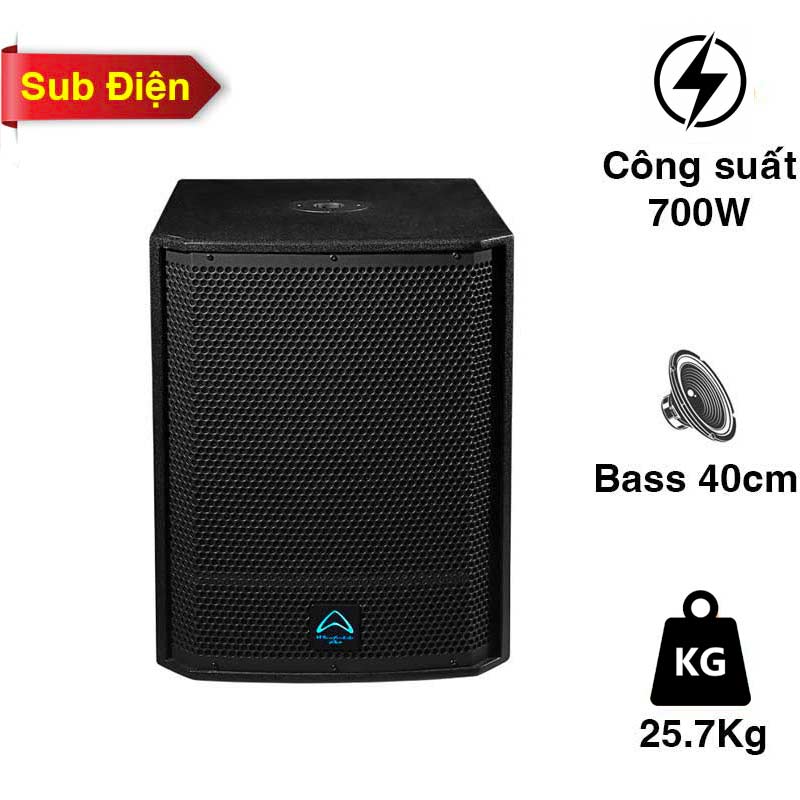 Loa Sub Wharfedale T-SUB AX15B, Bass 40cm, Công suất 700W