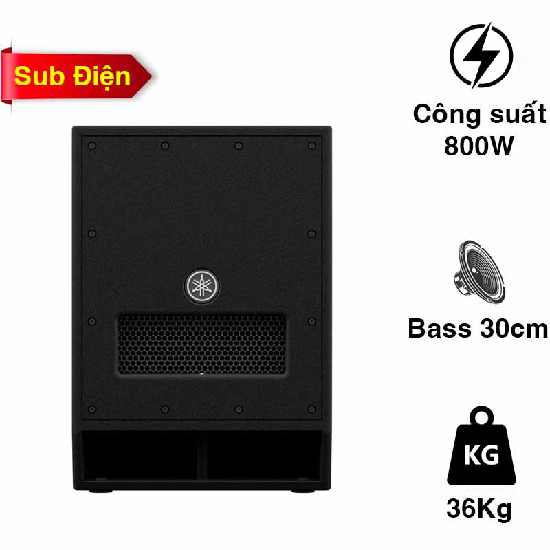 Loa sub Yamaha DXS12MKII, Bass 30cm, Mạch công suất Class-D 800W
