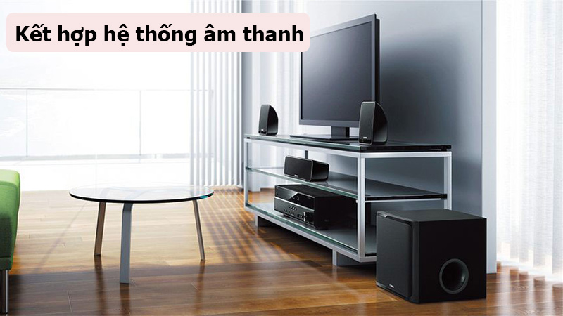 Loa Yamaha NS SW300 ứng dụng thực tế 