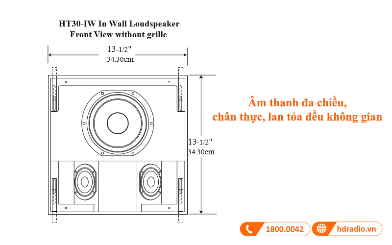 am thanh loa treo tuong mcintosh ht30iw