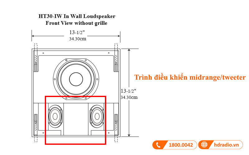 loa mid tweeter loa mcintosh ht30iw