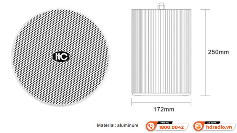 Thiết kế Loa treo ITC T-200B