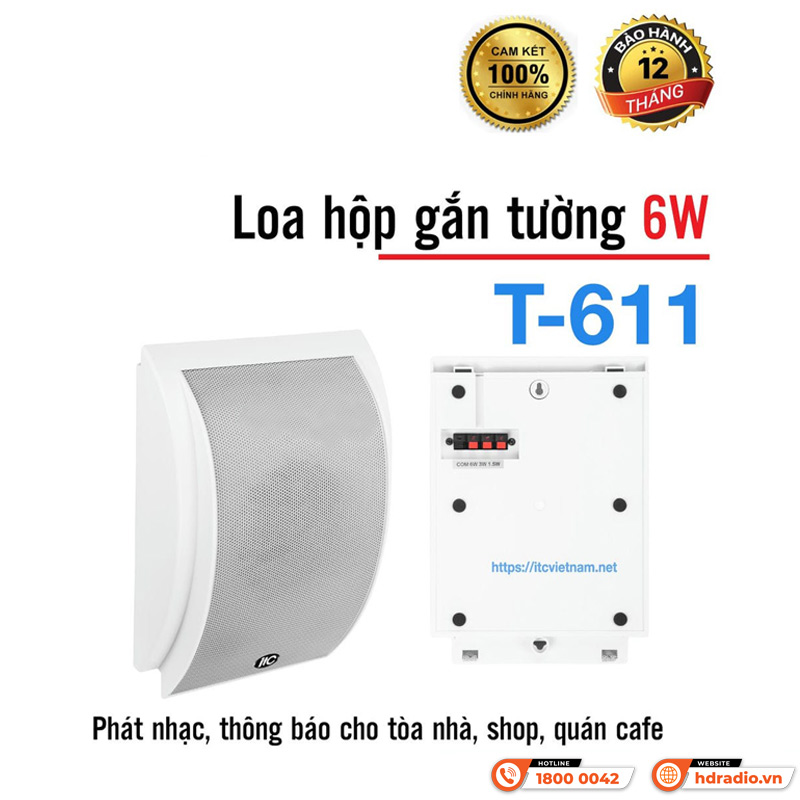 Loa hộp treo tường ITC T-611