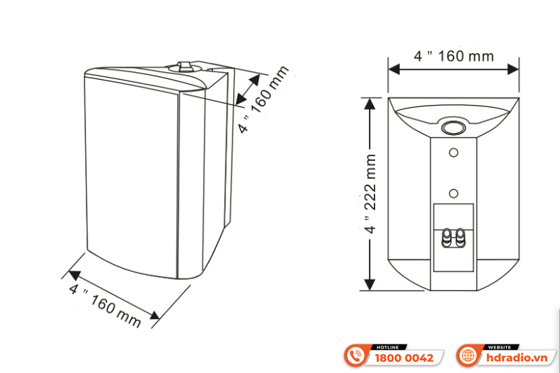 Loa hộp treo tường ITC T-774W Loa hộp treo tường ITC T-774W