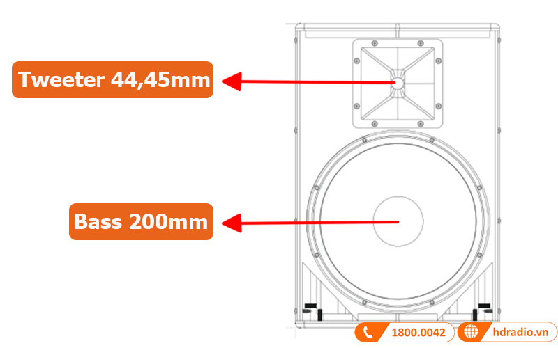 Loa Wharfedale Pro SIGMA-X8 hệ thống củ loa chất lượng