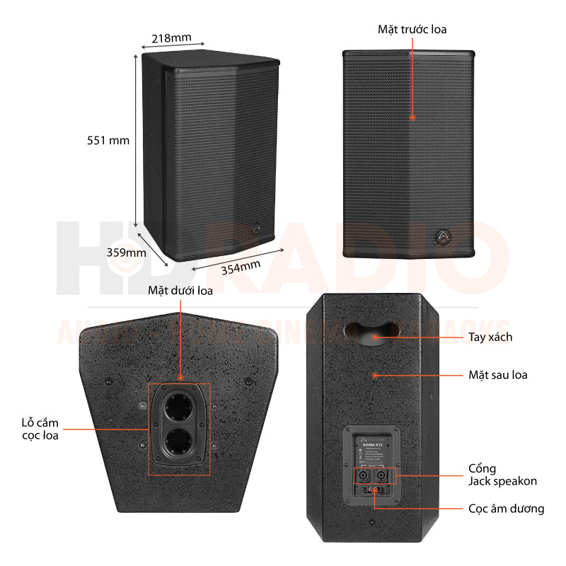 Chú thích loa Wharfedale Sigma X12